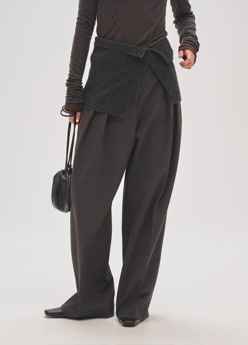 3WAY層次造型針織短裙